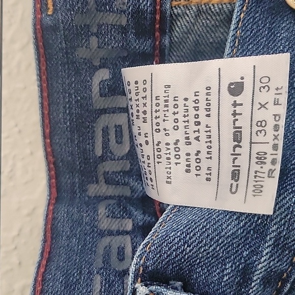 Carhartt relaxed boot mens 38 x 30 jeans - Picture 6 of 14